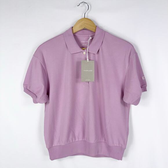 Everlane Tops - NWT Everlane The Organic Cotton Polo Shirt Short Sleeve Women's Small Mauve